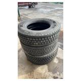 4 CONTINENTAL HDL2 DL 295/75 R22.5 TIRES