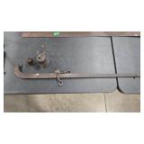 ANTIQUE HANGING SCALE W/ WEIGHTS