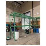 INDUSTRIAL METAL SHELVING UNIT 18.5' W X 10' TALL