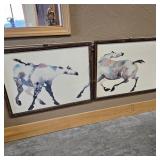 CAROL GRIGG PAINTED PONIES FRAMED ART