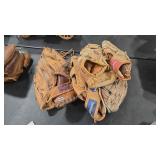 6 VINTAGE BASEBALL MITTS