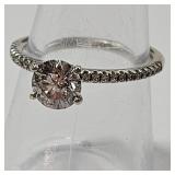 14K WG PAVE DIAMOND .90CT LAB  DIAMOND