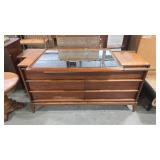 LANE RHYTHM MCM 6 DRAWER DRESSER W/ MIRROR