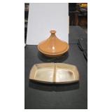 EMILE HENRY TAGINE AND FRANKOMA DISH