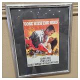 FRAMED 'GONE WITH THE WIND' MOVIE CARD
