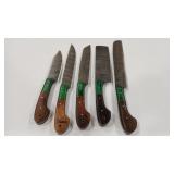 5 PIECE DAMASCUS STYLE KNIFE SET