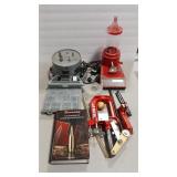 LYMAN CASE PREP XPRESS,  HORNADY POWDER SCALE AND