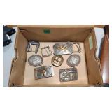 GROUP OF BELT BUCKLES