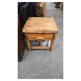 LOG STYLE 1 DRAWER ACCENT TABLE