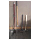 AXE, MAUL, RAKE, CHIMNEY CLEANER
