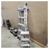 WERNER 21' MULTI LADDER W/ STEP STOOL