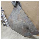 METAL STONE WOOD STOVE BASE