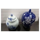 2 ASIAN THEMED VASES