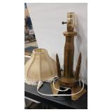 BRASS SHELL TRENCH ART LAMP