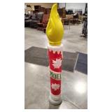 BLOW MOLD HOLIDAY CANDLE LIGHTED OUTDOOR DISPLAY