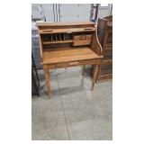 PETITE OAK ROLL TOP DESK CONTEMPORARY