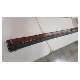 2 OSTRICH BELTS