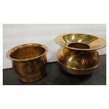 BRASS  CONTEMPO SPITOON & BOWL