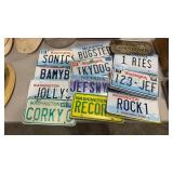 GROUP OF CUSTOM LICENSE PLATES