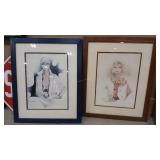 2 - SARA MOON FRAMED ART PRINTS