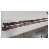 2 LEATHER BELTS
