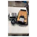 GRILL, GRIDDLE, MINI WAFFLE MAKER & SANDWICH PRESS