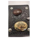 WOLF POINT & LEATHER BUCKLES & LEATHER BINDER