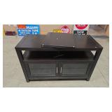 WOOD & GLASS ENTERTAINMENT CONSOLE