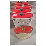 4 CANS OF DUPONT GUN POWDER