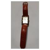 STAUER  26694 MENS WRIST WATCH W/ LEATHER BAND