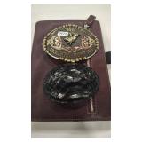 EKALAKA MT & LEATHER BUCKLES W/ LEATHER JOURNAL