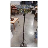 TIFFANY INVERTED FISHSCALE STYLE FLOOR LAMP
