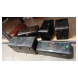6 METAL TOOL BOXES