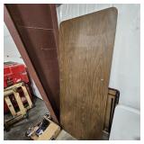 2 HD WOOD FOLDING TABLES