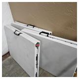 THREE 6' FOLDING TABLES