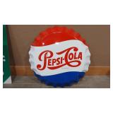 PEPSI COLA BOTTLECAP - METAL SIGN