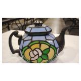 TEAPOT STAINED GLASS SHADE