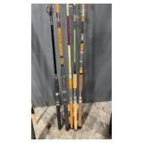 5 HD ASSORTED FISHING POLES