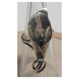 STERLING VTG CALLA LILLY RING -ADJUSTABLE