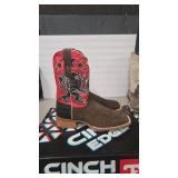 CINCH EDGE LEON COWBOY BOOTS SZ 13D