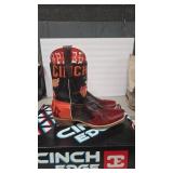 CINCH EDGE SPEED FREAK COWBOY BOOTS SZ 13D