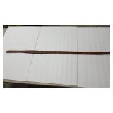 STERLING 14K BELT END ON GENUINE COWHIDE BELT