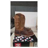 CINCH EDGE BRONKER CHOCOLATE COWBOY BOOTS SZ 13D