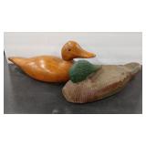 2 - ANTQ CARVED WOOD DECOYS