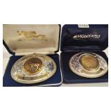 2 BRONZE TOKEN MT CENTENNIAL & BI CENTENNIAL