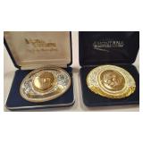 MT CENTENNIAL & SACAJAWEA BRONZE TOKEN BUCKLES