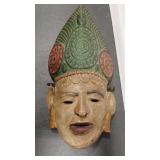 ANTQ NEPALESE CARVED WOOD MASK