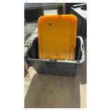 4 27 GALLON TOTES WITH LIDS