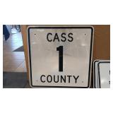 CASS COUNTY 1 - METAL SIGN