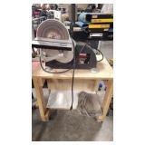 CRAFTSMAN 6'X9' BELT DISC SANDER ON ROLLING STAND